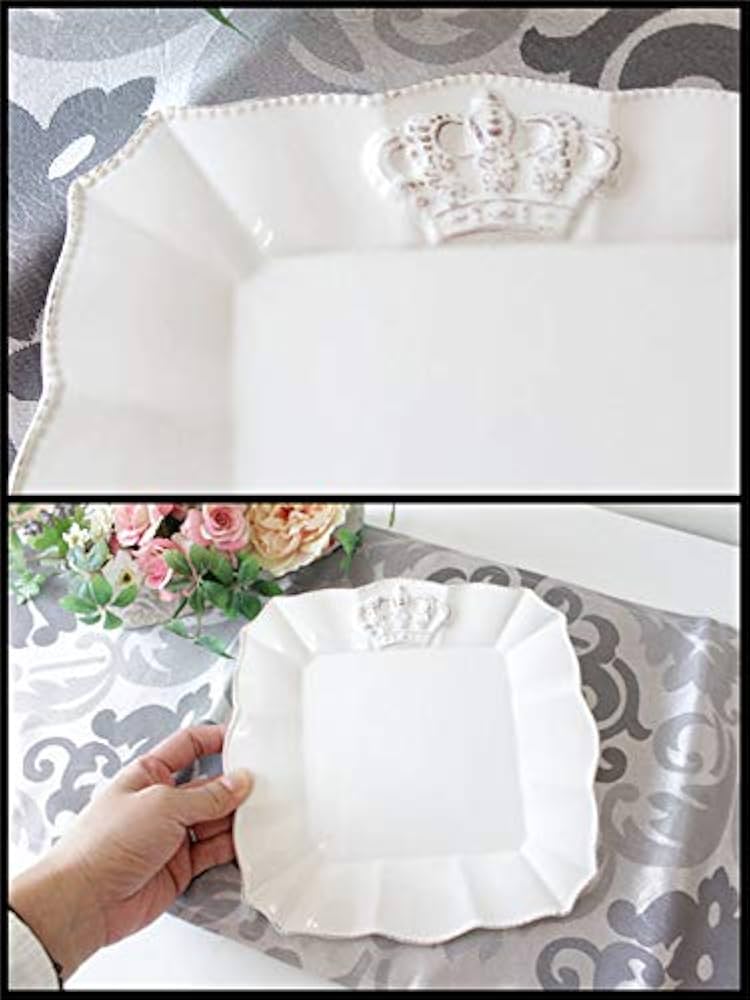 フランスヴィンテージ シェルモチーフのプレート 陶器 ヴィンテージ 壁掛け陶器プレート (絵皿)｜アンティーク雑貨